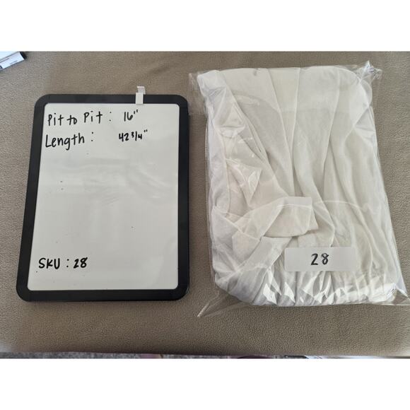 Lands End 100% Linen White Spaghetti Strap Minimalist Spring/Summer Size XS - Picture 7 of 7